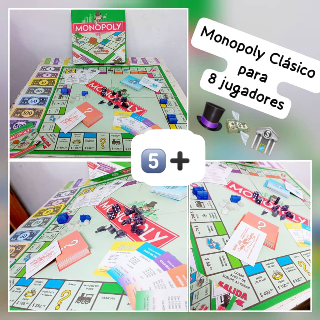 Monopolio clasico artesanal para 8 jugadores